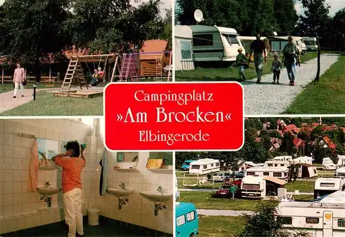 AK / Ansichtskarte  Elbingerode_Harz Campingplatz Am Brocken Spielplatz Duschraum