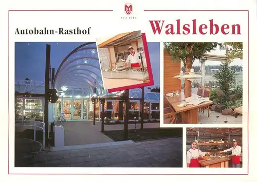 AK / Ansichtskarte  Walsleben_Altmark Autobahn Rasthof Walsleben Theke Terrasse