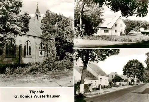 AK / Ansichtskarte 73947406 Toepchin_Mittenwalde_Mark Kirche OT Waldeck Dorfstrasse 