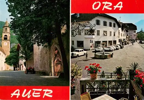 AK / Ansichtskarte  Auer_Ora_Suedtirol_IT Kirche Ortspartien