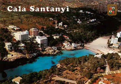 AK / Ansichtskarte 73947453 Cala_Santanyi_Mallorca_ES Fliegeraufnahme