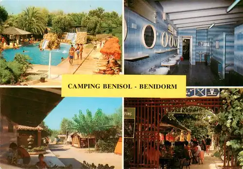 AK / Ansichtskarte 73947457 Benidorm_ES Camping Benisol Schwimmbad Sanitaerraum Bungalows Park