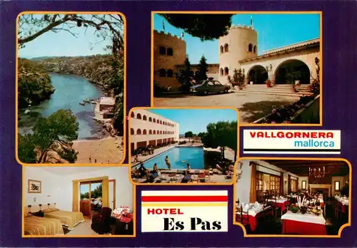 AK / Ansichtskarte 73947460 Vallgornera Hotel Es Pas Zimmer Schwimmbad Gastraum