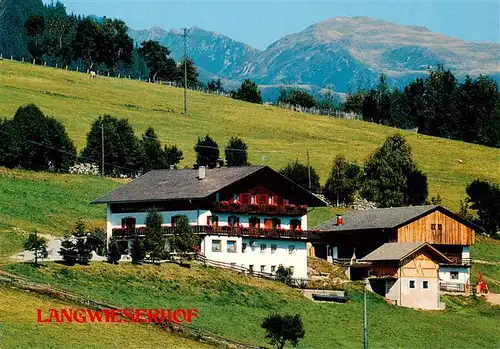 AK / Ansichtskarte 73947465 Meransen_Muehlbach_Suedtirol_IT Langwieserhof