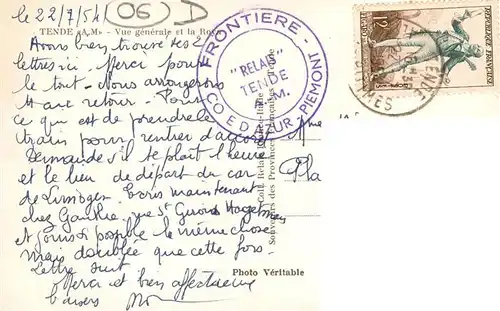 AK / Ansichtskarte  Tende_Alpes_Maritimes Vue generale et la Roya