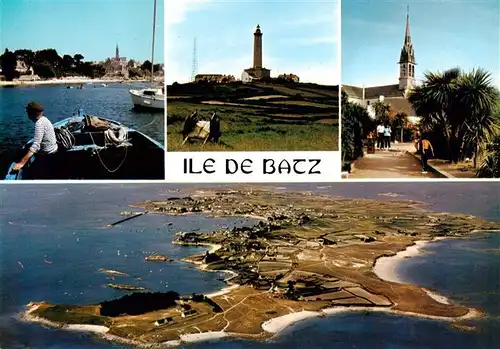 AK / Ansichtskarte  Ile-de-Batz_29_Finistere Le debarcadere le phare et leglise paroissiale