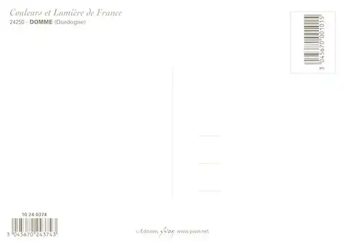 AK / Ansichtskarte  Domme_24_Dordogne Vue panoramique Collection Couleurs et Lumière de France