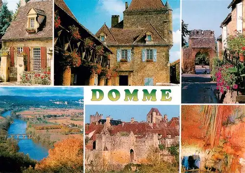AK / Ansichtskarte  Domme_24_Dordogne Vues partielles Vieille Ville Grotte Paysage