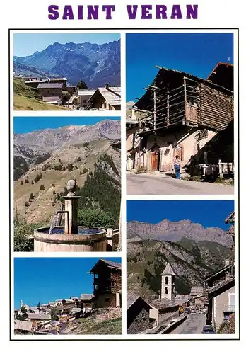 AK / Ansichtskarte  Saint-Veran Ortsansichten Brunnen Alpen