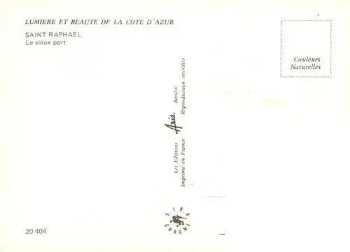 AK / Ansichtskarte  Saint-Raphael__83_Var Le vieux port
