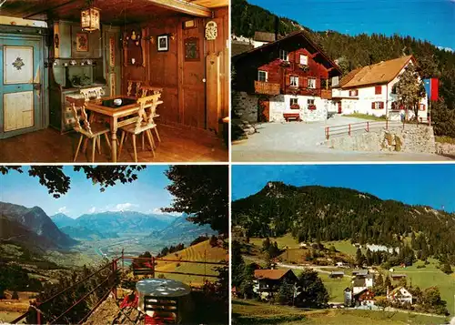 AK / Ansichtskarte 73947567 Triesenberg_Liechtenstein_FL Berggasthof Masescha Panorama Fernsicht Alpen