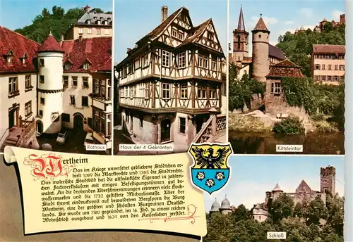 AK / Ansichtskarte  Wertheim_Main Rathaus Kittsteinstor