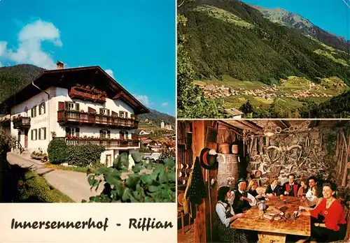 AK / Ansichtskarte  Riffian_Meran_IT Innersennerhof Gaststube Panorama