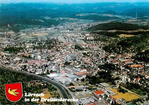 AK / Ansichtskarte  Loerrach Fliegeraufnahme