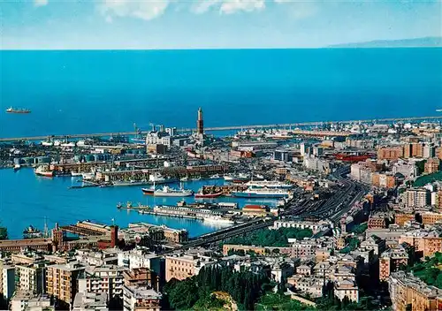 AK / Ansichtskarte 73947853 Genova_Genua_Liguria_IT Panorama Porto Hafen