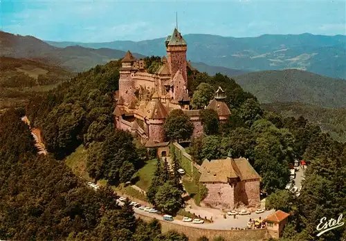 AK / Ansichtskarte  Haut-Koenigsbourg_Hohkoenigsburg Vue aérienne du château