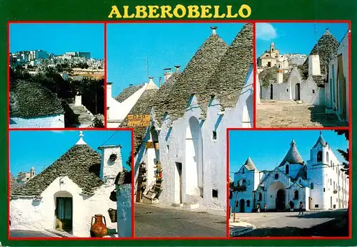 AK / Ansichtskarte  Alberobello_Bari_IT Teilansichten Trulli