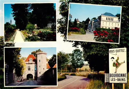 AK / Ansichtskarte  Bourbonne-les-Bains_52_Haute-Marne Park Schloss Stadttor Landstrasse