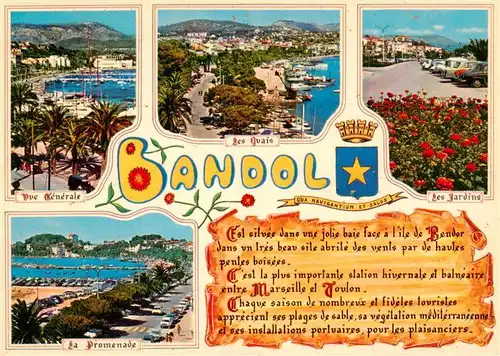 AK / Ansichtskarte  Bandol_83-sur-Mer Vue générale les Quais Jardins Promenade