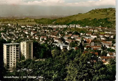 AK / Ansichtskarte  Loerrach mit Tuellinger Hoehe