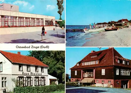 AK / Ansichtskarte  Zingst_Ostseebad FDGB Erholungsheim Claus Stoertebeker Am Fischerstrand Haus Rheinland HOG Kurhaus