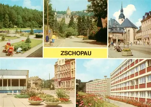 AK / Ansichtskarte 73948032 Zschopau Freibad Schloss Wildeck Leninplatz Rud Breitscheid Strasse Alterswohnheim Suedstrasse