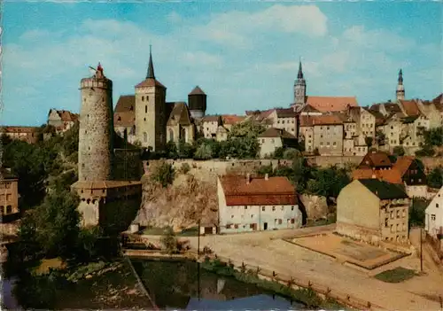 AK / Ansichtskarte  Bautzen_Sachsen Blick von der Friedensbruecke