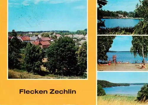 AK / Ansichtskarte  Flecken_Zechlin_Rheinsberg Teilansicht Schwarzer See Am Grossen Zechliner See