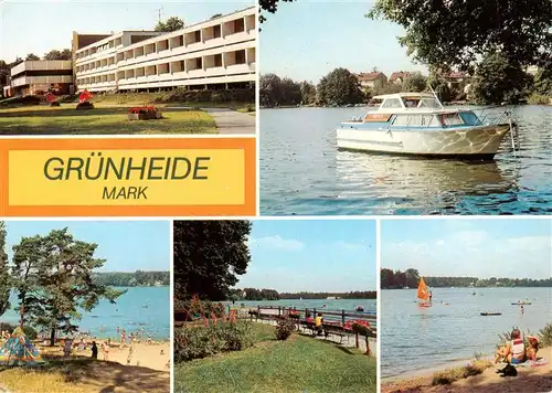 AK / Ansichtskarte  Gruenheide_Mark FDGB Erholungsheim am Werlsee Am Peetzsee Am Werlsee