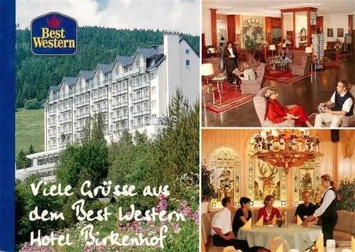 AK / Ansichtskarte 73948078 Oberwiesenthal_Erzgebirge Hotel Birkenhof Gastraeume