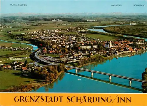 AK / Ansichtskarte 73948120 Schaerding_Inn_AT Panorama Kur- und Grenzstadt Alpenblick