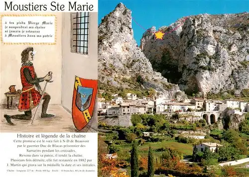 AK / Ansichtskarte  Moustiers-Sainte-Marie_04 Histoire et légende de la chaîne Panorama