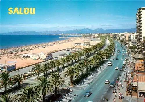 AK / Ansichtskarte  Salou_Tarragona_Costa_Dorada_ES Vista parcial y playa