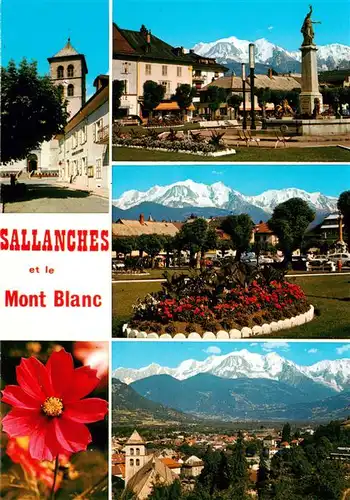 AK / Ansichtskarte  Sallanches_74_Haute-Savoie Vues d'ensemble et le Massif du Mont Blanc