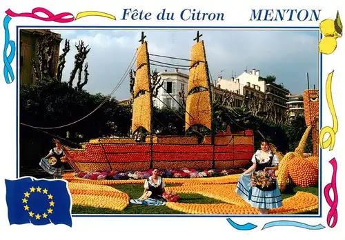 AK / Ansichtskarte  Menton_06 Fête du Citron Groupe Folklorique La Mentonnaise