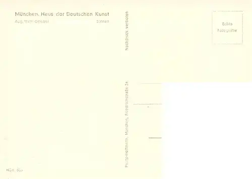 AK / Ansichtskarte  Haus_der_Deutschen_Kunst_Verlag_HDK_Nr. 605 Sinnen Aug. Willi Goebel