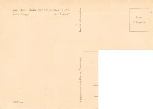 AK / Ansichtskarte  Haus_der_Deutschen_Kunst_Verlag_HDK_Nr. 546Beim Kraemer Peter Philippi