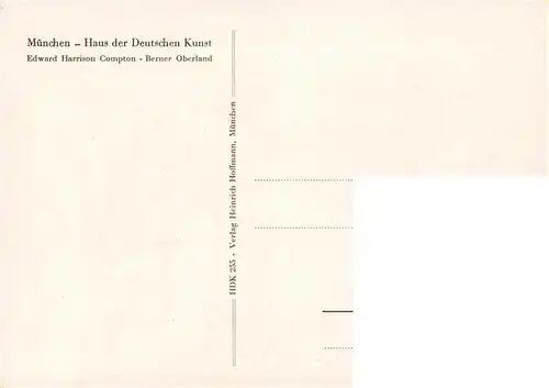 AK / Ansichtskarte  Haus_der_Deutschen_Kunst_Verlag_HDK_Nr. 255 Berner Oberland Edward Harrison Compton