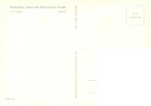 AK / Ansichtskarte  Haus_der_Deutschen_Kunst_Verlag_HDK_Nr. 412 Jugend Karl Truppe