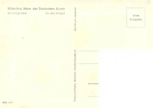 AK / Ansichtskarte  Haus_der_Deutschen_Kunst_Verlag_HDK_Nr. 443 Vor dem Spiegel Jul. H. Engelhard