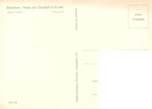 AK / Ansichtskarte  Haus_der_Deutschen_Kunst_Verlag_HDK_Nr. 96 Frauenakt Josef Thorak