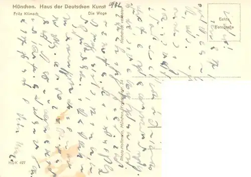 AK / Ansichtskarte  Haus_der_Deutschen_Kunst_Verlag_HDK_Nr. 427 Die Wage Fritz Klimsch