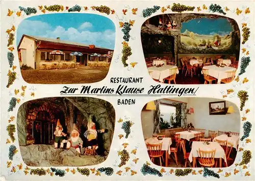 AK / Ansichtskarte 73948430 Haltingen_Weil_am_Rhein Restaurant Zur Martins Klause Gastraeume Maerchen