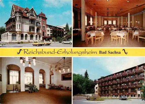 AK / Ansichtskarte 73948432 Bad_Sachsa_Harz Reichsbund Erholungsheim Gastraum Foyer