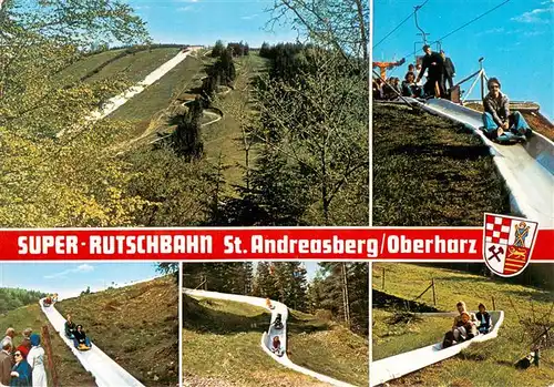 AK / Ansichtskarte  St_Andreasberg_Harz Super Rutschbahn am Matthias Schmidt Berg