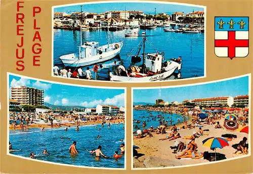 AK / Ansichtskarte  Frejus La plage et le port