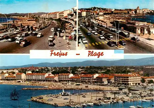 AK / Ansichtskarte  Frejus Boulevard de la Libération Plage Port