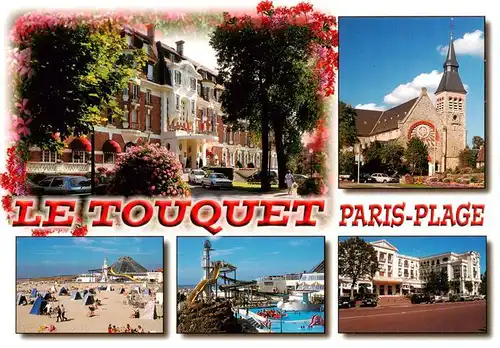 AK / Ansichtskarte  Le_Touquet-Paris-Plage_62_Pas-de-Calais Front de mer Hôtel Estminster Eglise Jeanne d'Arc