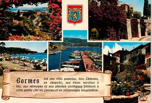 AK / Ansichtskarte  Bormes-les-Mimosas_83_Var Panorama Château vieille ville Port Plage