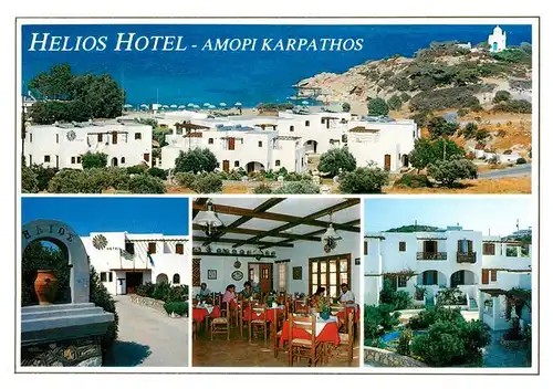 AK / Ansichtskarte 73948535 Amopi_Karpathos_aegaeis_Greece Helios Hotel Restaurant Panorama